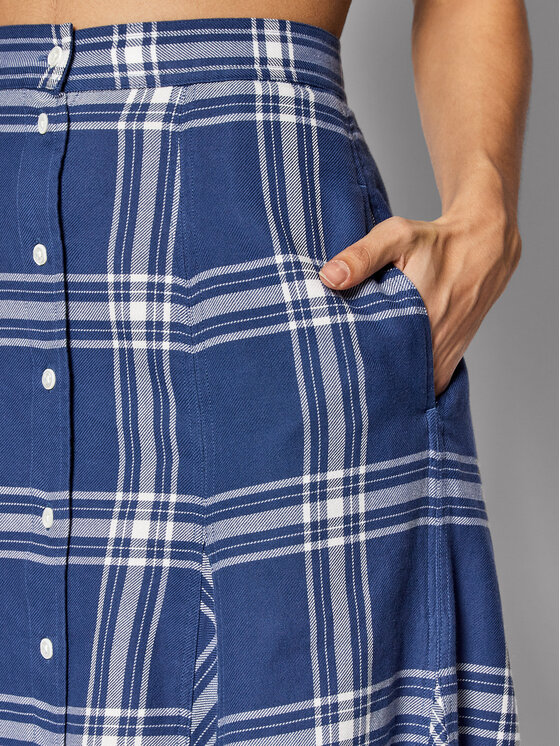 Polo Ralph Lauren Polo Ralph Lauren Φούστα σε γραμμή Α 211857022001 Μπλε Regular Fit