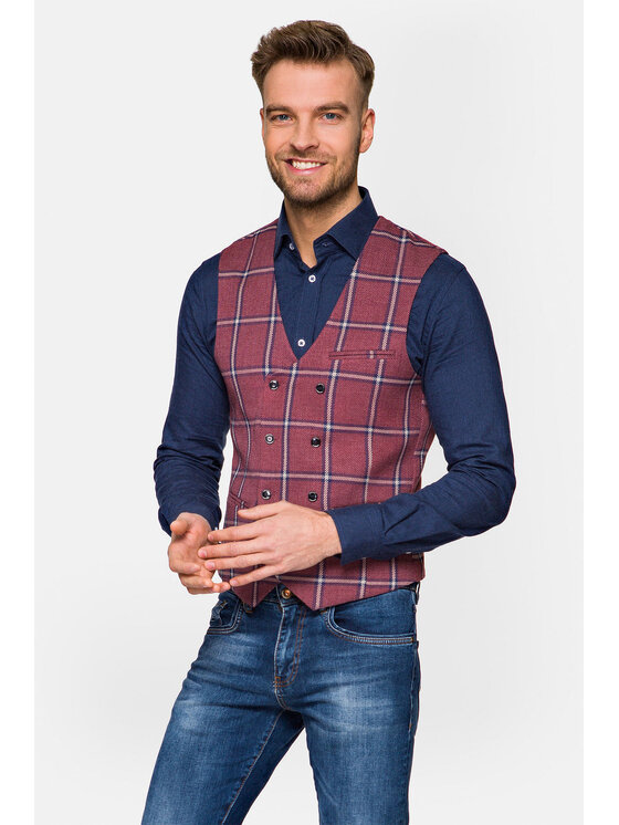 Lancerto Lancerto Kamizelka Haifa Czerwony Regular Fit