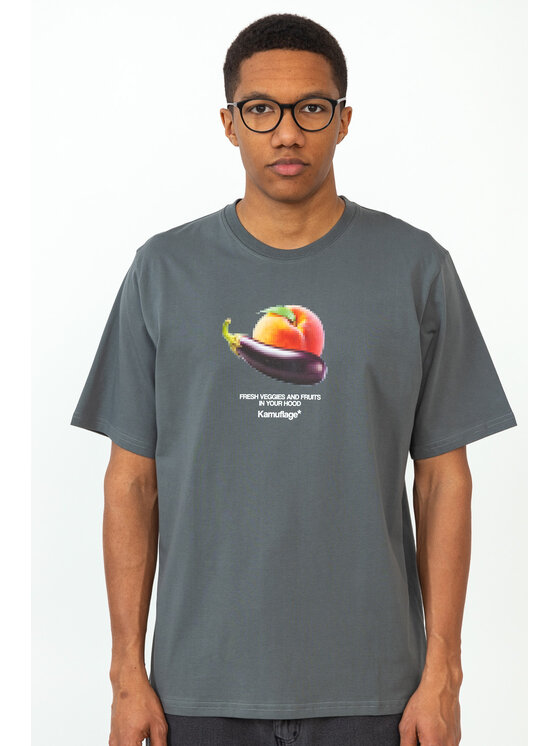 Kamuflage Kamuflage T-Shirt NSFW Szary Relaxed Fit