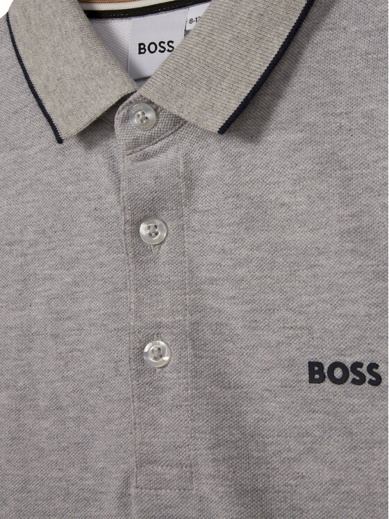 BOSS Boss Bluzka J25M34 Szary Regular Fit