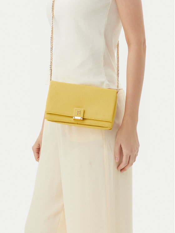 Tommy Hilfiger Tommy Hilfiger Rankinė Th Her Flap W/Chain AW0AW17403 Geltona