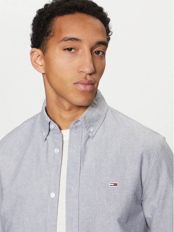 Tommy Jeans Tommy Jeans Πουκάμισο Oxford DM0DM20667 Μπλε Regular Fit