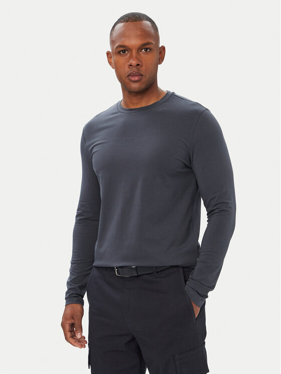BOSS BOSS Longsleeve krekls TChark 50473286 Tumši zils Regular Fit