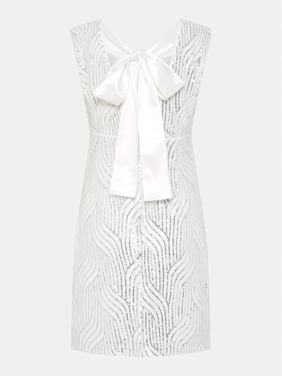 YAS YAS Koktejlové šaty Olga 26036725 Stříbrná Regular Fit