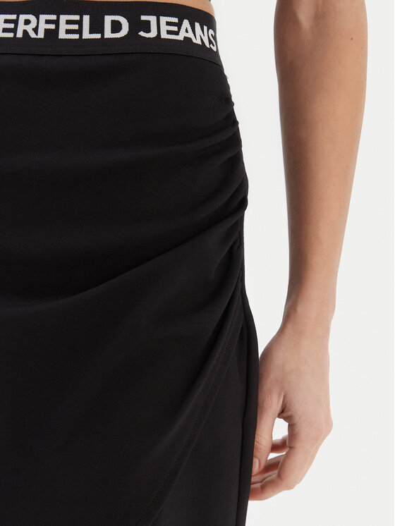 Karl Lagerfeld Jeans Karl Lagerfeld Jeans Minirock B1W12022 Schwarz Regular Fit