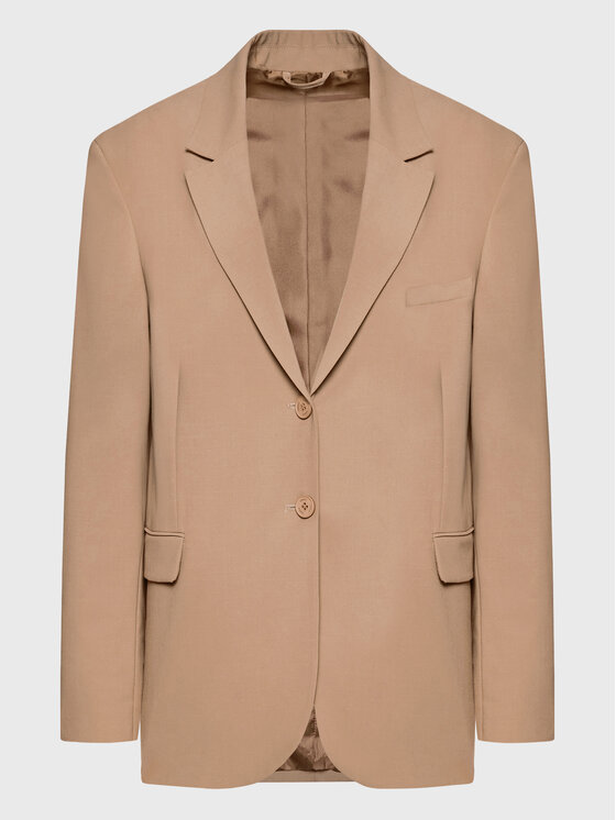 Simple Simple Giacca da abito MKD002 Marrone Regular Fit