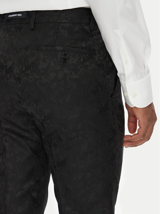 KARL LAGERFELD KARL LAGERFELD Společenské kalhoty 255002 553038 Černá Slim Fit