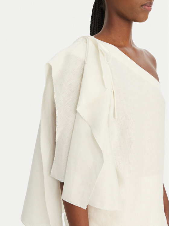 Eleh Eleh Блуза SS260317 Бял Regular Fit