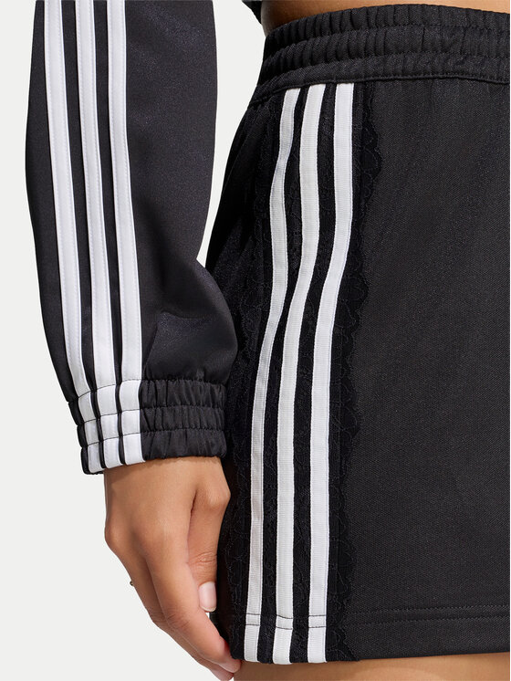 adidas adidas Szorty sportowe Lace 3 Stripes LG4267 Czarny Regular Fit