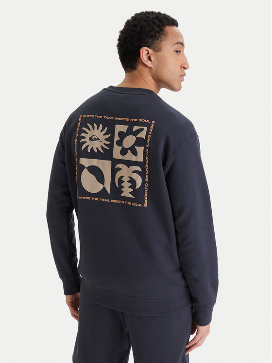 Quiksilver Quiksilver Суитшърт Salt Water EQYFT05196 Тъмносин Regular Fit