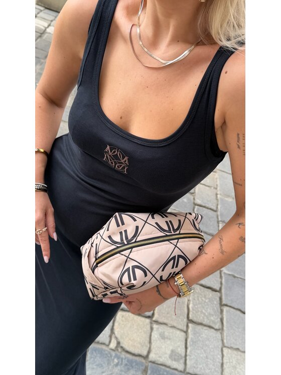 Magda Matyja Magda Matyja Sukienka letnia HARPER DRESS Czarny Fitted Fit