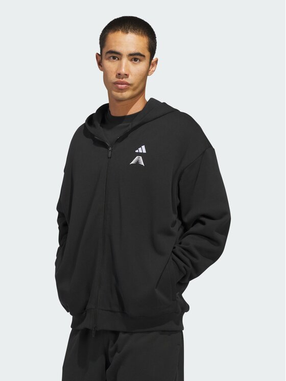 adidas adidas Bluza techniczna 159371 Czarny Loose Fit