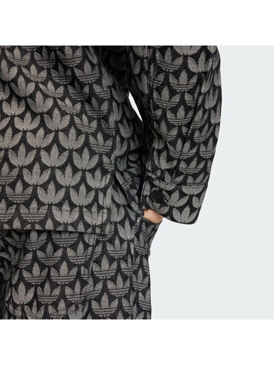 adidas adidas Джинсова сорочка Monogram KC6379 Сірий Loose Fit