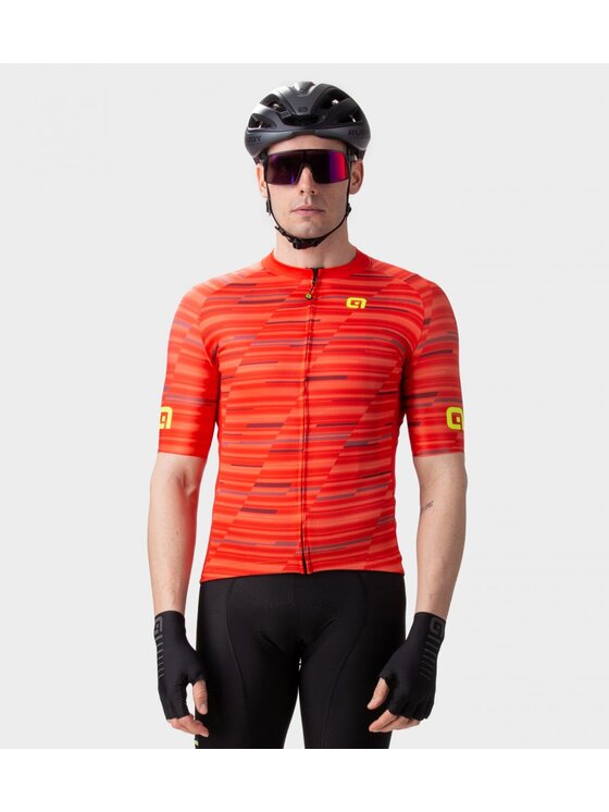 Alé Cycling Alé Cycling Koszulka rowerowa Solid Step Czerwony Fitted Fit