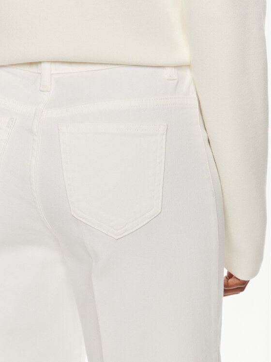 TWINSET TWINSET Jeansy 241TP2641 Biały Flared Fit