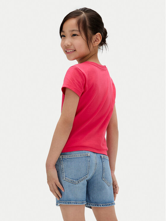 Calvin Klein Jeans Calvin Klein Jeans Тишърт Glitter IG0IG02972 D Розов Slim Fit