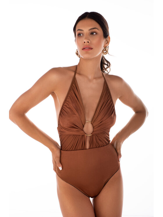 sax35th sax35th Body AZRA Miedziany Slim Fit