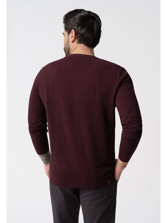 Volcano Volcano Longsleeve L-LARK Fioletowy Regular Fit