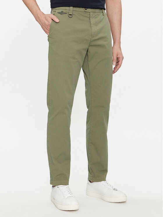 Aeronautica Militare Chino 241PA1597CT3293 Zelena Regular Fit