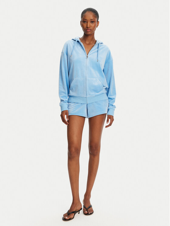 Juicy Couture Juicy Couture Bluza Halan JCWAS24342 Niebieski Oversize