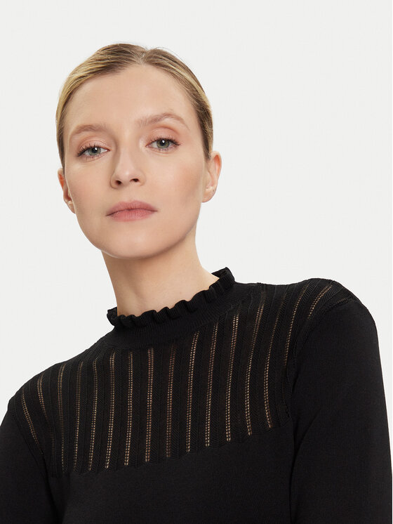 Morgan Morgan Sveter 252-MSNOWI Čierna Slim Fit