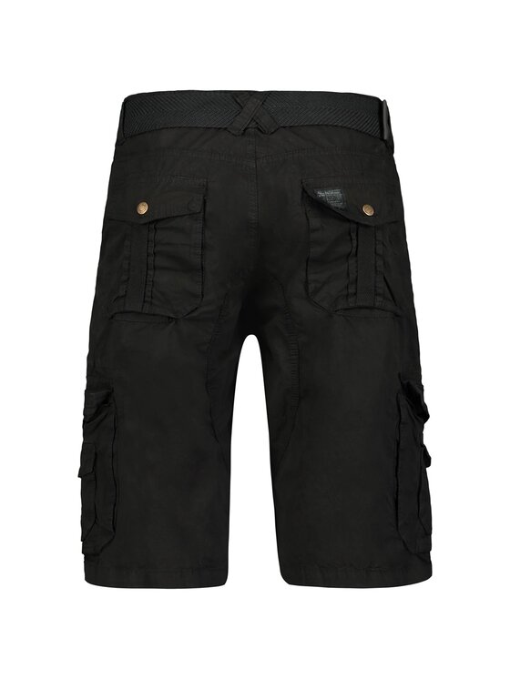 Geographical Norway Geographical Norway Bermudy SY3035H/GN-Black Czarny Regular Fit