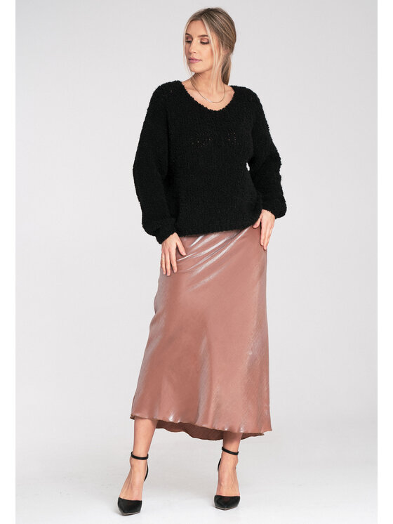 FIGL FIGL Sweter M1108 Czarny Classic Fit