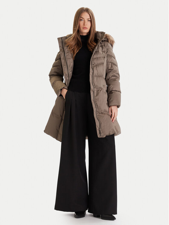 Guess Guess Vatovaná bunda W5BL30 W2802 Khaki Regular Fit