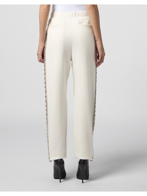 PHILIPP PLEIN PHILIPP PLEIN Spodnie dresowe 30519 Biały Jogger Fit