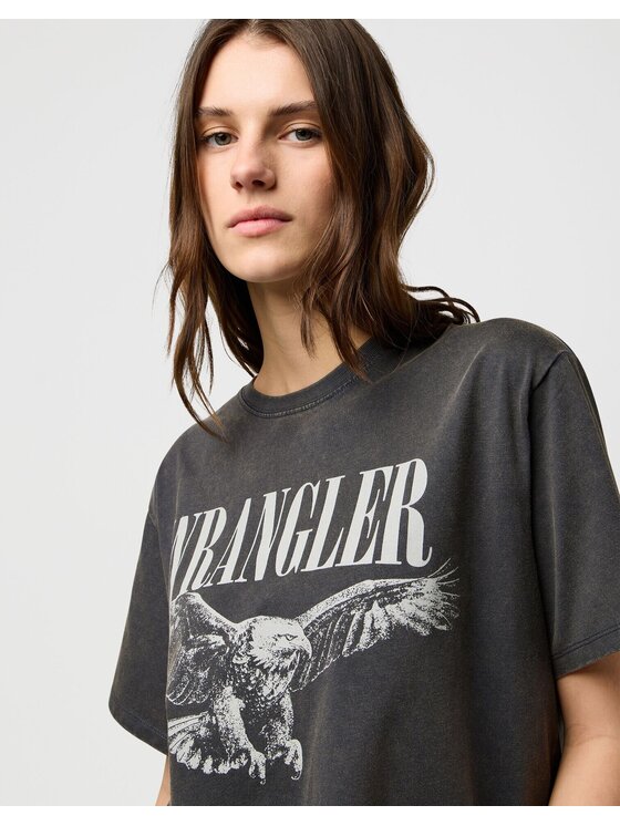 Wrangler Wrangler T-Shirt 112370766 Czarny Regular Fit