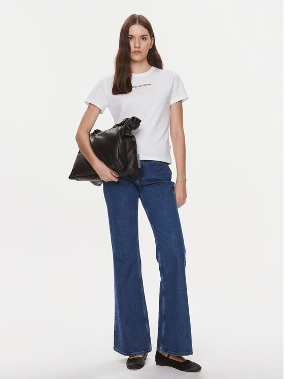 Tommy Jeans Tommy Jeans T-shirt Essential DW0DW17359 Bijela Regular Fit