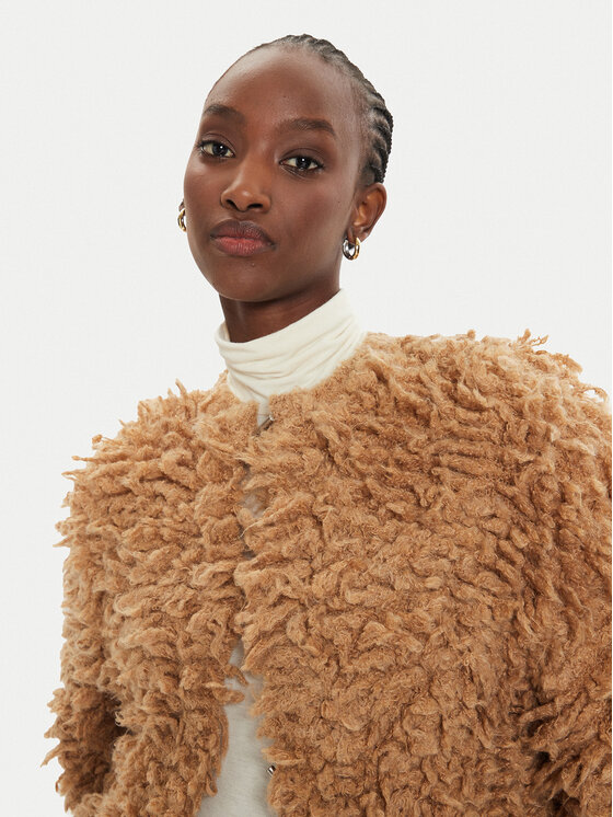PINKO Pinko Kardigán Filante Cappoto 103928 A22B Hnedá Regular Fit