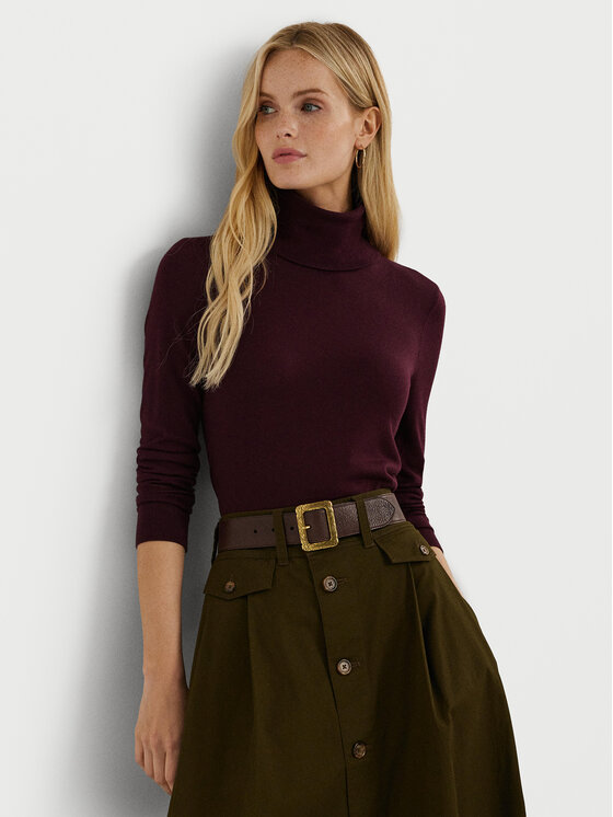 LAUREN RALPH LAUREN Rolák 200940470007 Bordová Slim Fit