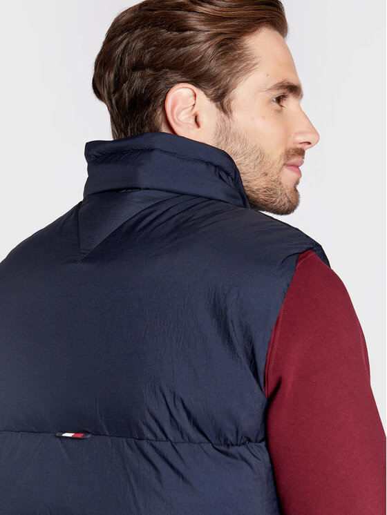 Tommy Hilfiger Tommy Hilfiger Prsluk High Loft MW0MW27680 Tamnoplava Regular Fit