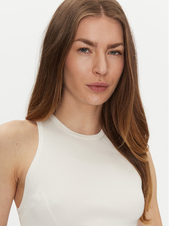 Elisabetta Franchi Elisabetta Franchi Top TK-39S-51E2 Biela Slim Fit