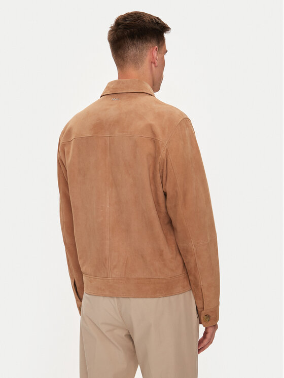 BOSS Boss Кожено яке Malbano4 50510178 Бежов Regular Fit