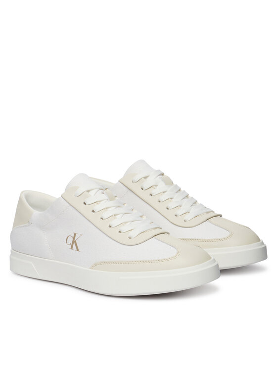Calvin Klein Calvin Klein Sneakersy Low Pro Cups Wt Canv Mg HW0HW03145 Bílá