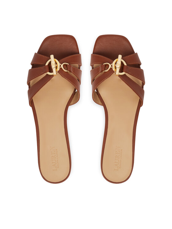 LAUREN RALPH LAUREN LAUREN RALPH LAUREN Šľapky Blaike 802982875001 Hnedá
