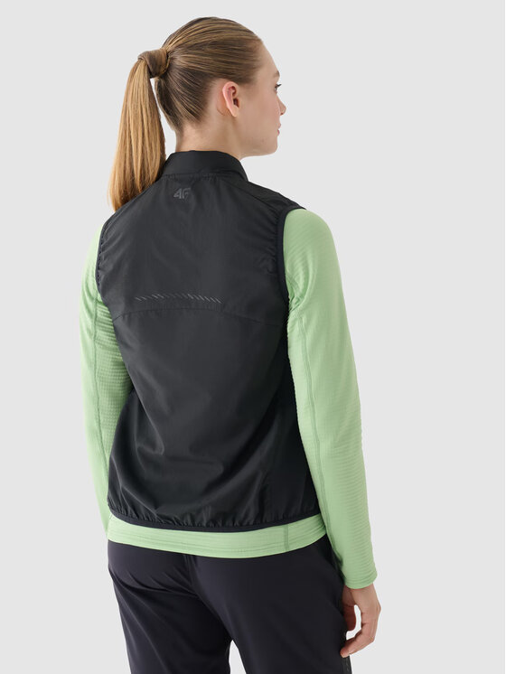 4F 4F Gilet 4FWAW24TVJAF136-22S Nero Slim Fit