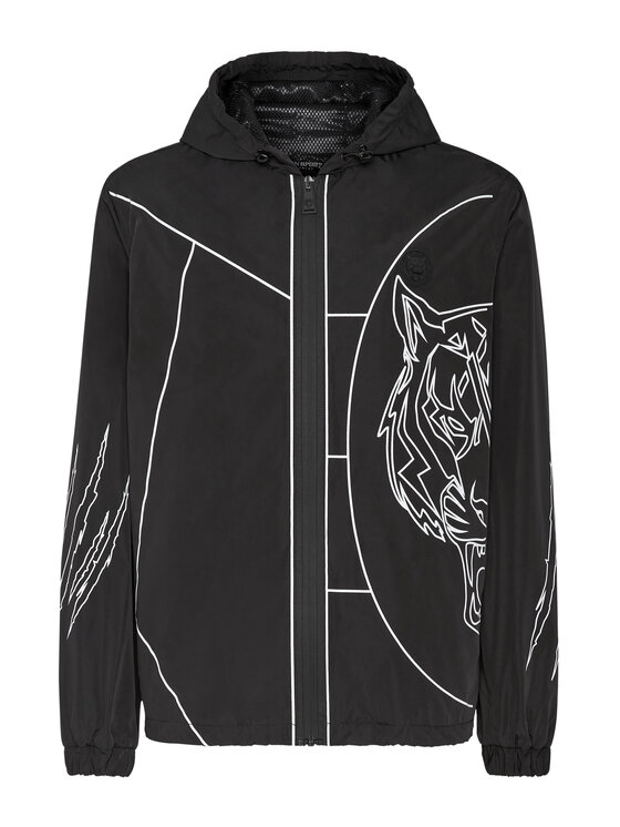 Plein Sport Plein Sport Giacca a vento 387 Nero Regular Fit