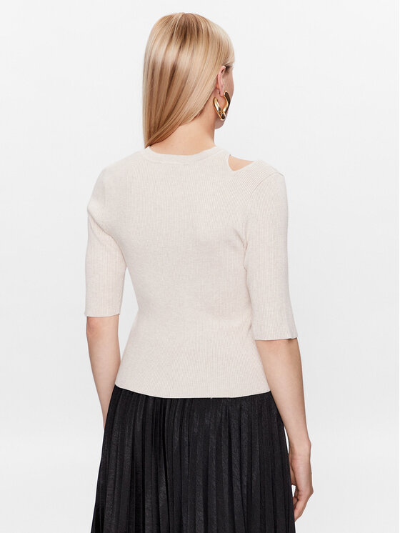 DKNY DKNY Светр P3ASAH40 Écru Regular Fit