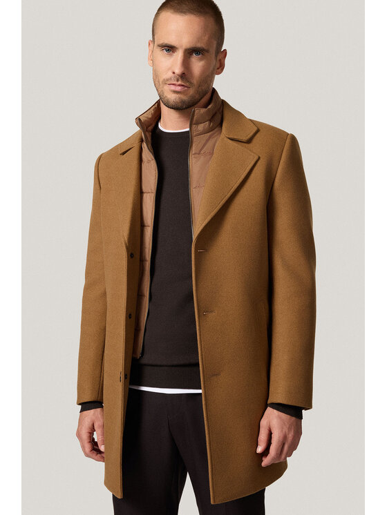 Próchnik Próchnik Płaszcz PM4 PC073225000022 Beżowy Regular Fit