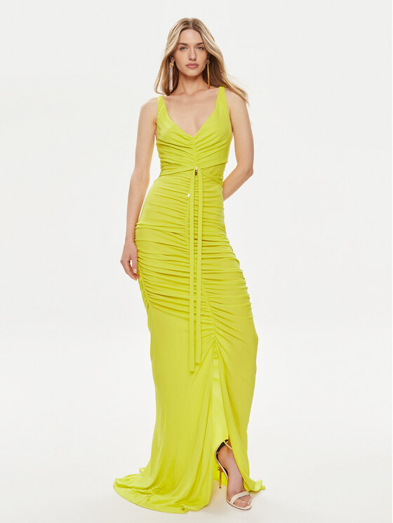 Elisabetta Franchi Elisabetta Franchi Večerní šaty AB-590-42E2-V780 Zelená Slim Fit