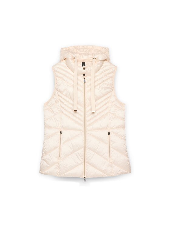 Fiorella Rubino Fiorella Rubino Bezrękawnik F437T001338N011 Kremowy Regular Fit