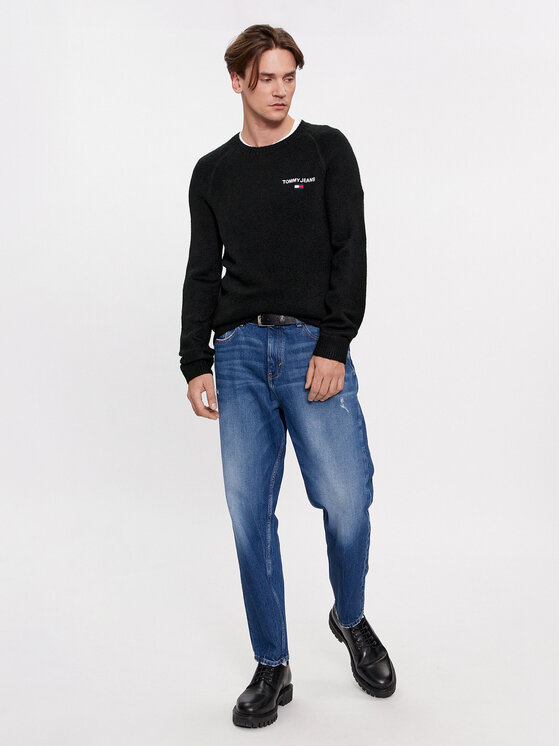 Tommy Jeans Tommy Jeans Πουλόβερ DM0DM17756 Μαύρο Regular Fit