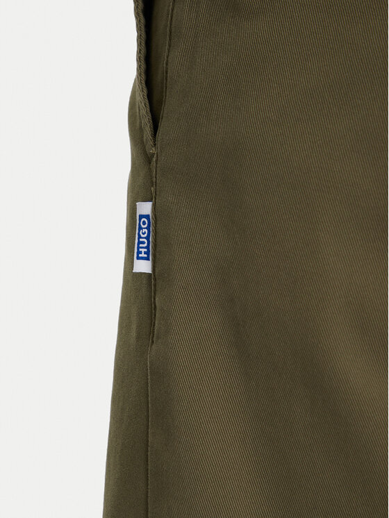HUGO HUGO Szorty materiałowe Dante242 50510605 Zielony Regular Fit