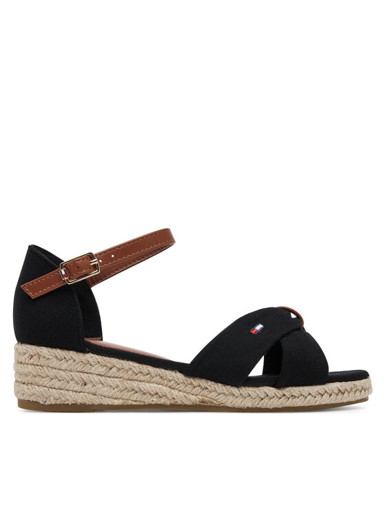 Tommy Hilfiger Espadrilky T3A7-33801-0048 M Čierna
