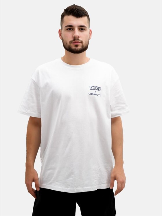Smerfy Smerfy T-Shirt 118539 Biały Oversize