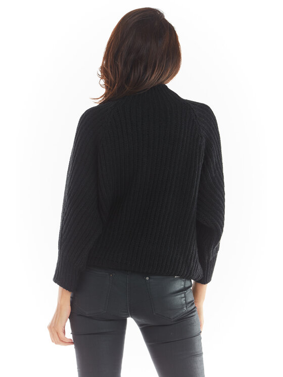 Awama Awama Maglione A389 Nero Basic Fit