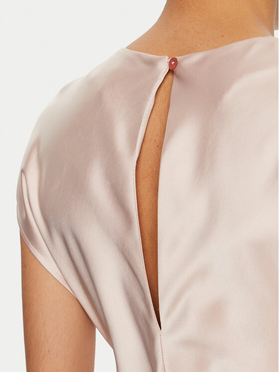 ViCOLO ViCOLO Sukienka koktajlowa TB0135 Różowy Regular Fit